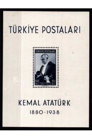 Kemal Atatürks død - Miniark - Tykiet - AFA 920 - Postfrisk.
